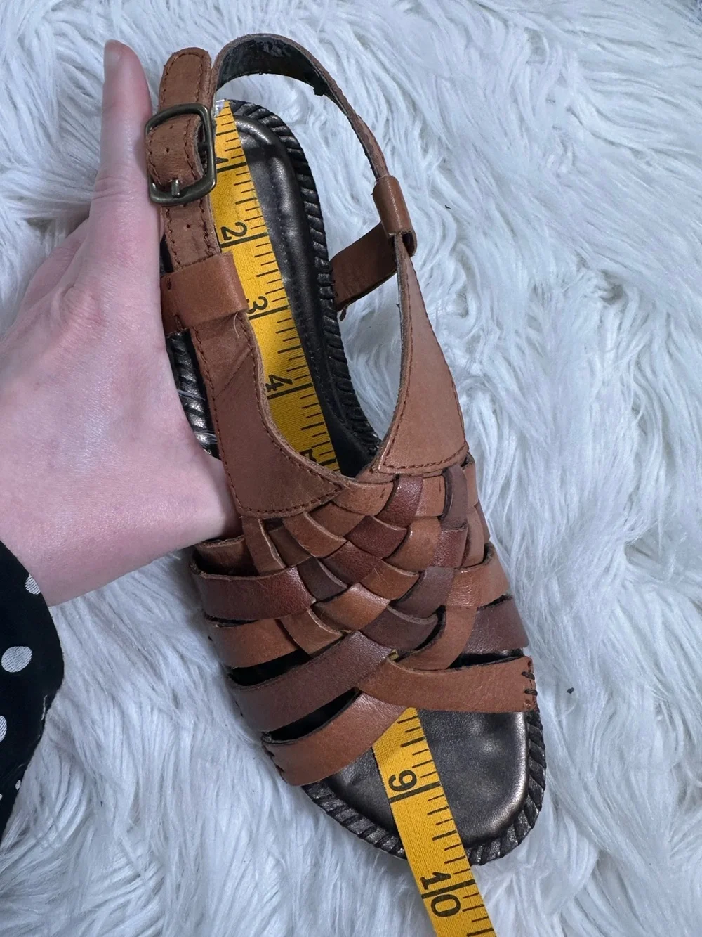 St. John’s Bay • Vintage Leather Woven Sandals
